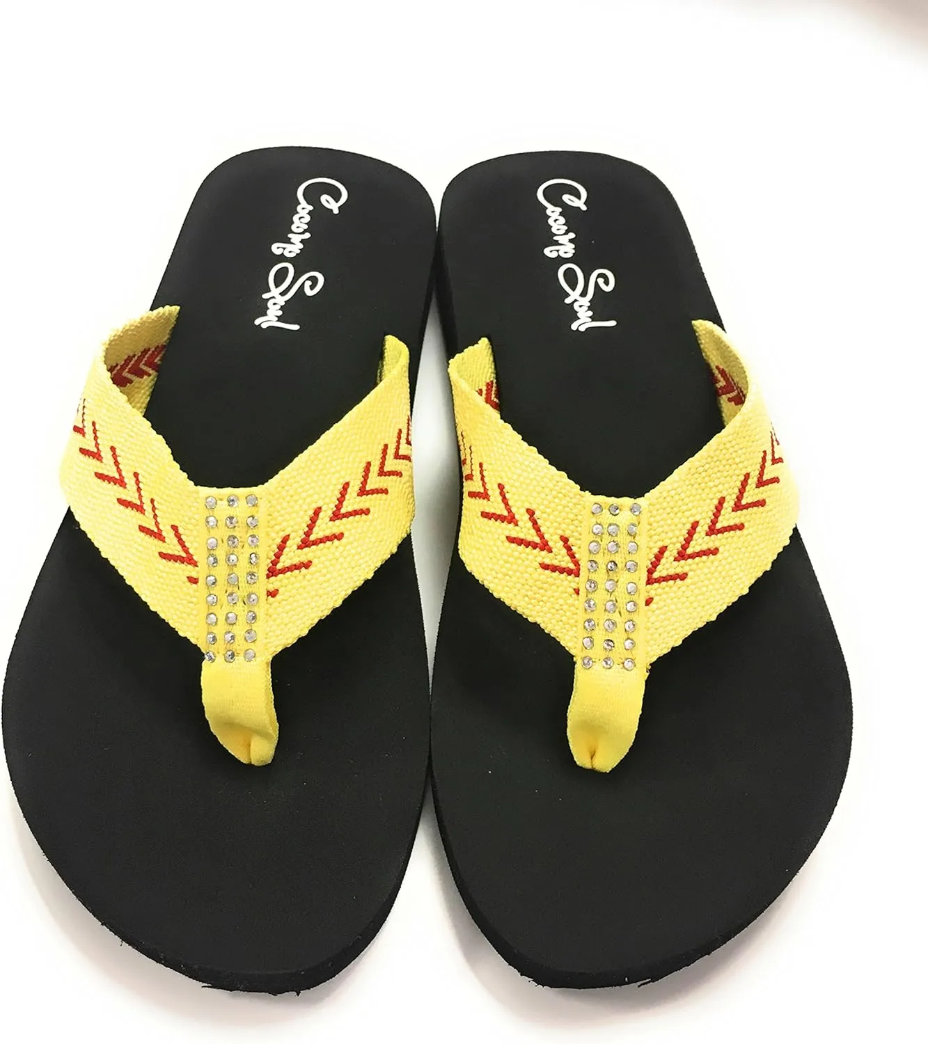 Cocomo Soul Softball Flip Flops | Rhinestone Softball Flip Flops | Softball Slippers | Softball Sandals | Softball Flip Flops for Women | Softball MOM Flip Flops