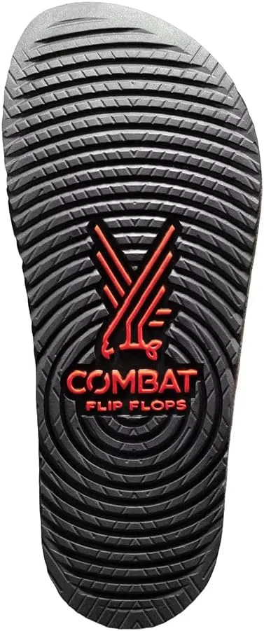 Combat Flip Flops Mens AK Brown Leather Ergo Mens Flip Flops - Bad for Running, Worse for Fighting
