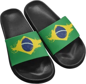 Comfortable Cushion House Slippers for Women, Indoor Outdoor EVA Foam Foot Shower Shoes with Non-Slip Arch Support