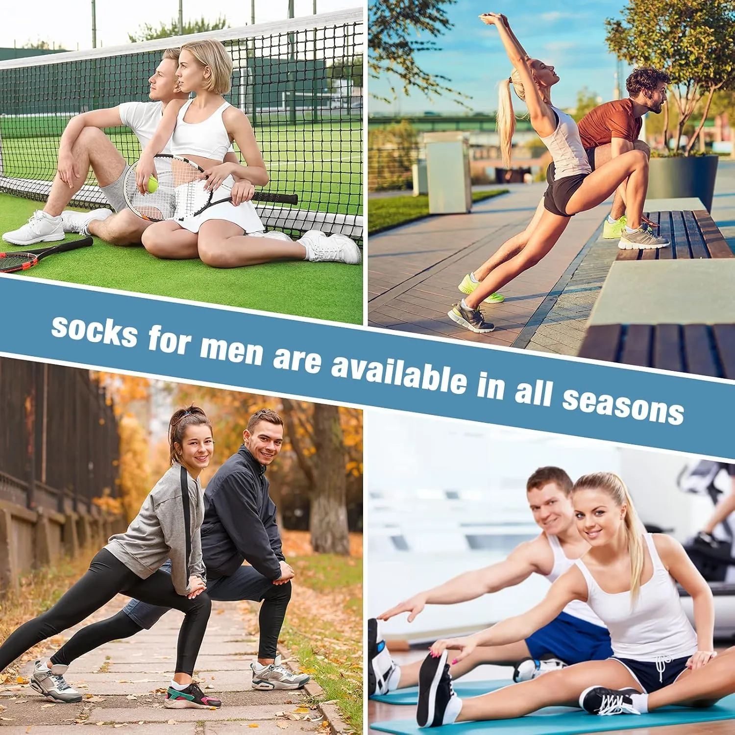 COOVAN 10 Pairs Mens Cushion Ankle Socks Men 10 Pack Low Cut Comfort Breathable Casual Socks