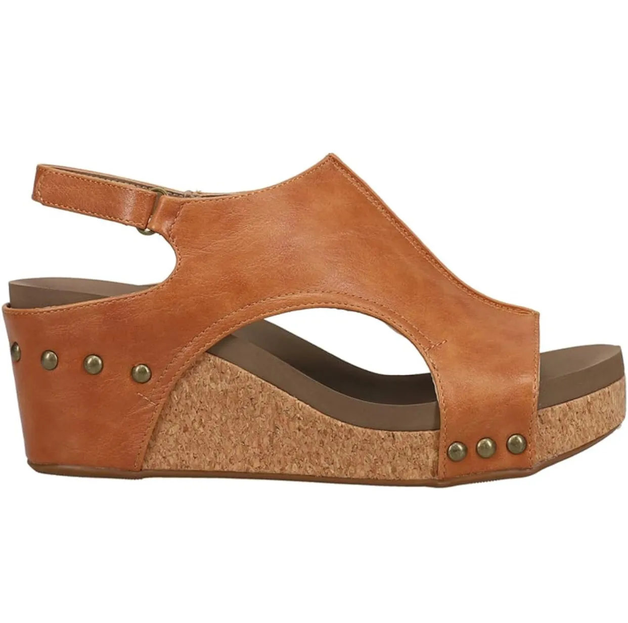 CORKYS Carley Cognac Wedge