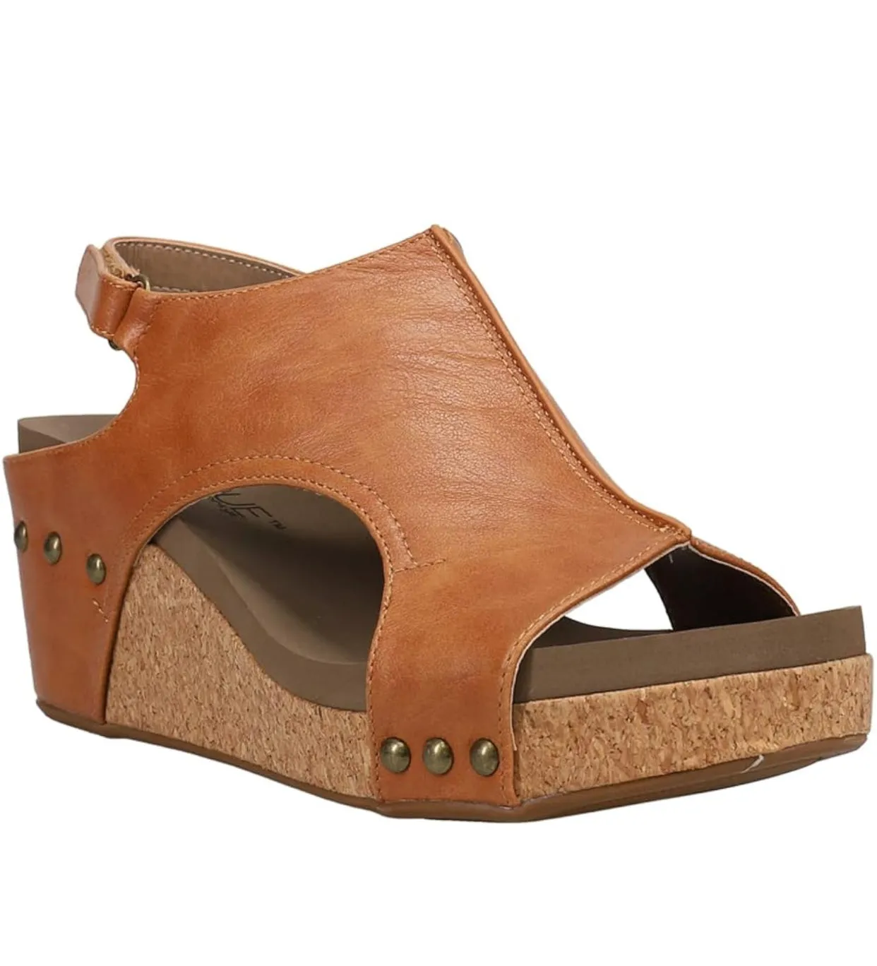 CORKYS Carley Cognac Wedge