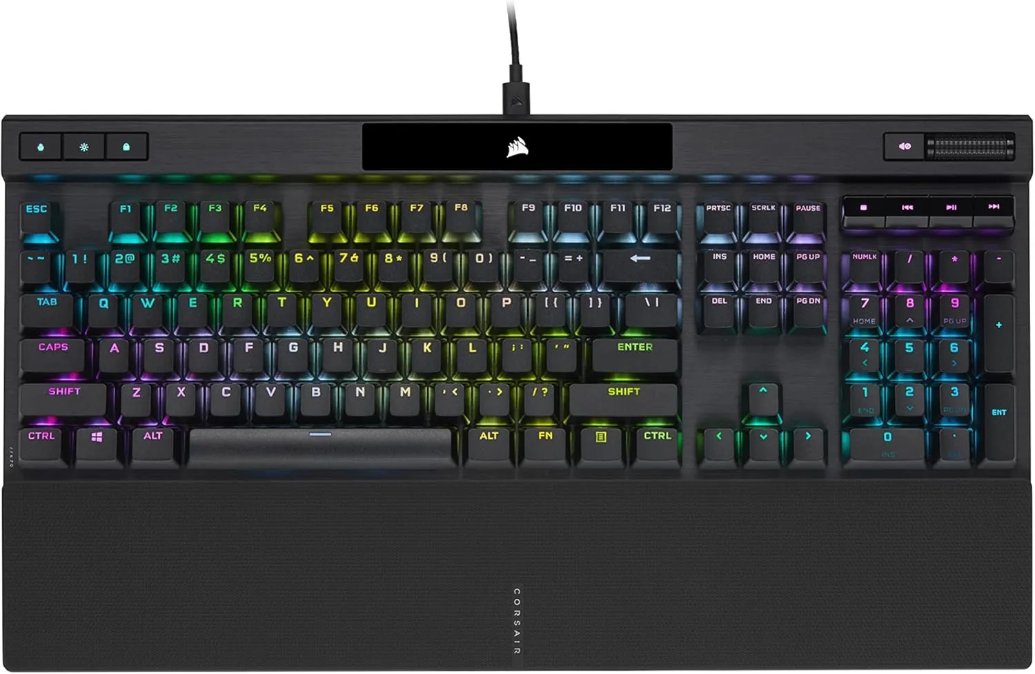 Corsair K70 RGB PRO Wired Mechanical Gaming Keyboard CH-9109414 -Cherry MX RGB Speed Switches: Linear and Rapid (Renewed)