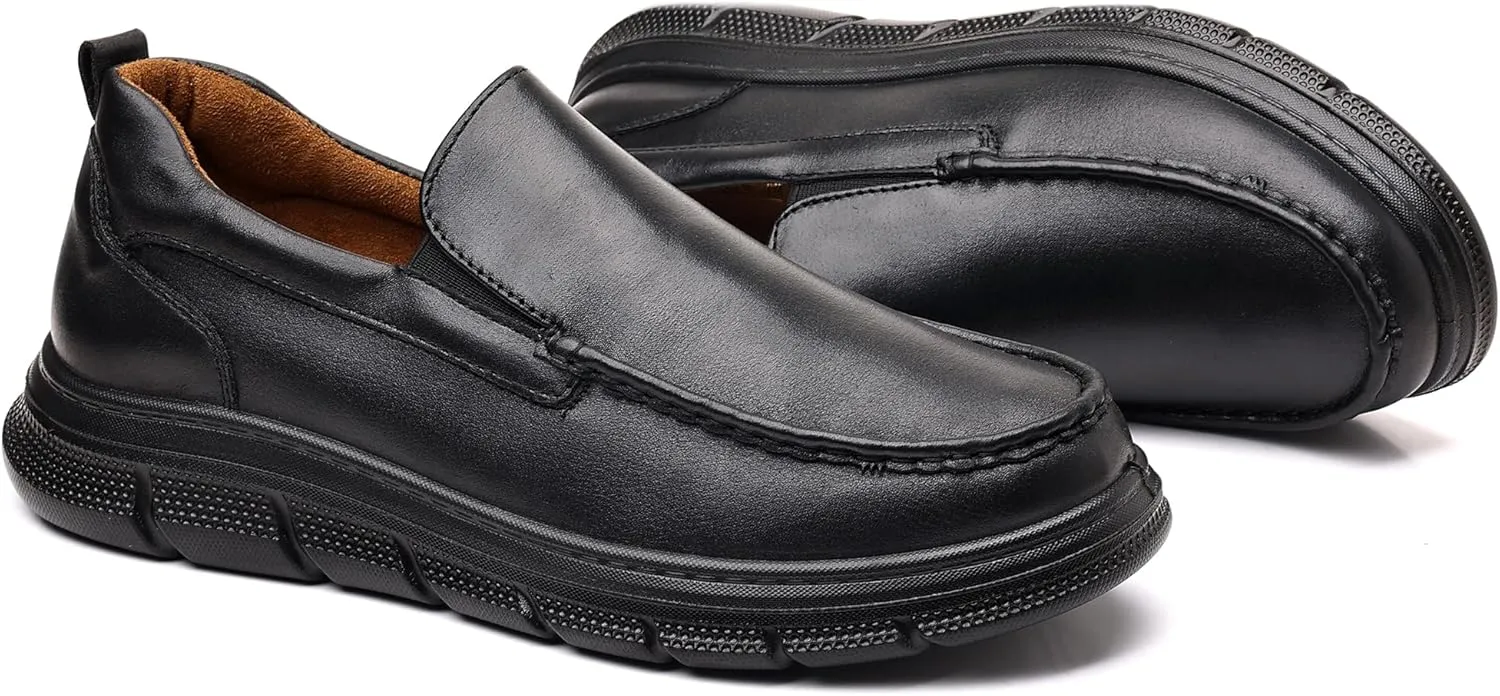COSIDRAM Mens Casual Loafers Comfortable Soft Classic Moccasin Slip On Daily Walking Shoes