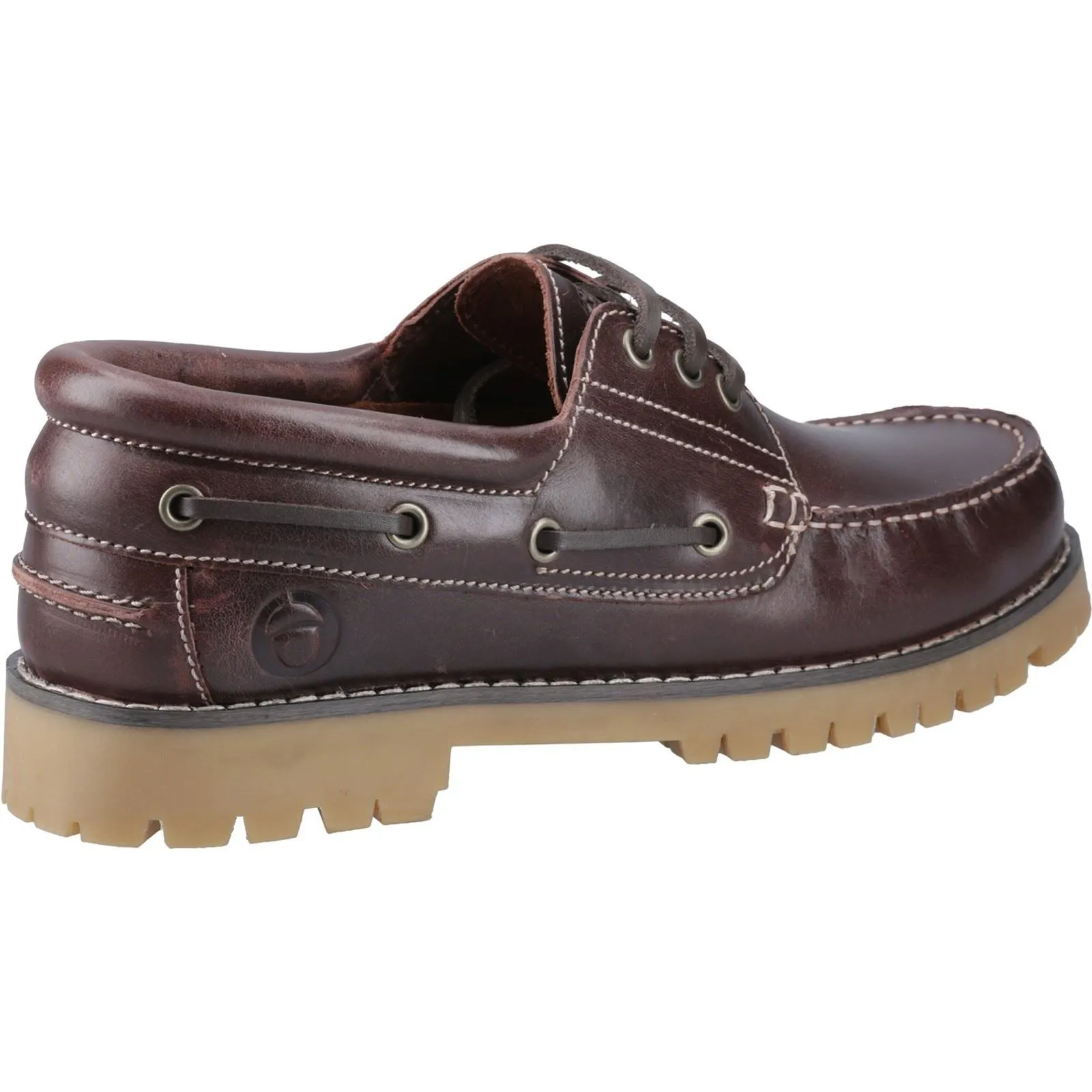 Cotswold Inglecote Leather Men's Brown Leather Boat Shoes