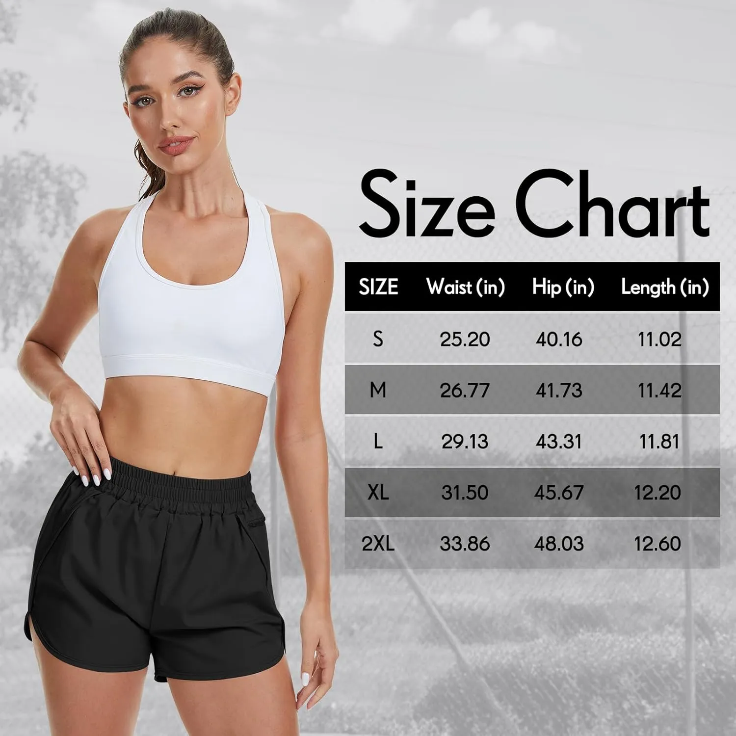 Coume 3 Pack Women's Running Shorts with Pockets Quick Dry Elastic Waist Athletic Workout Gym 1.75" Shorts with Liner