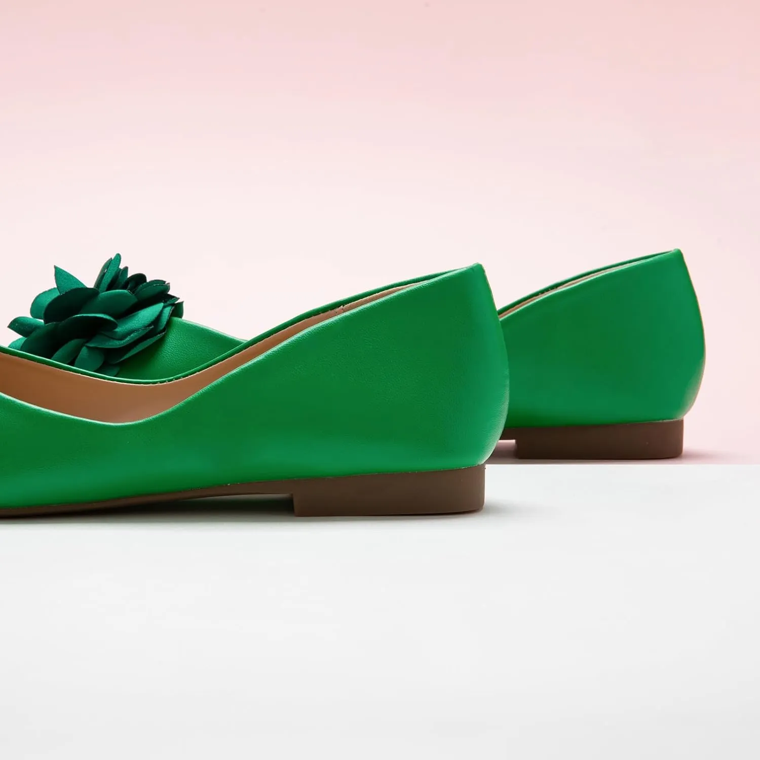 C.Paravano Ballet Flats for Women | Womens Flats Shoes | Square Toe Flats| Women's Flats | Slip On Dress Shoes | Flower Shoes