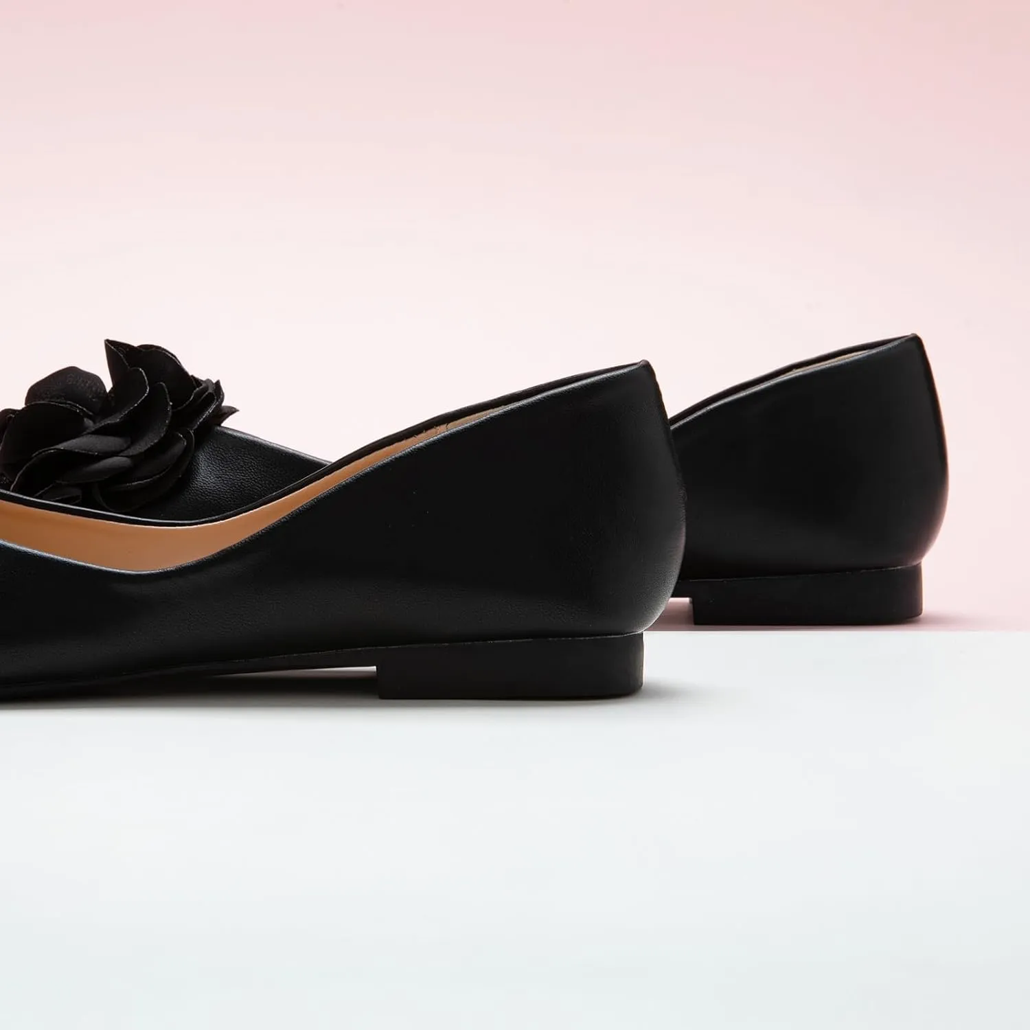 C.Paravano Ballet Flats for Women | Womens Flats Shoes | Square Toe Flats| Women's Flats | Slip On Dress Shoes | Flower Shoes