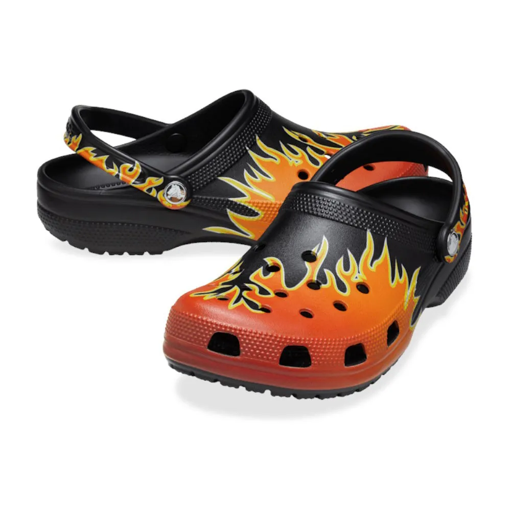 CROCS UNISEX CLASSIC FLAMES CLOG