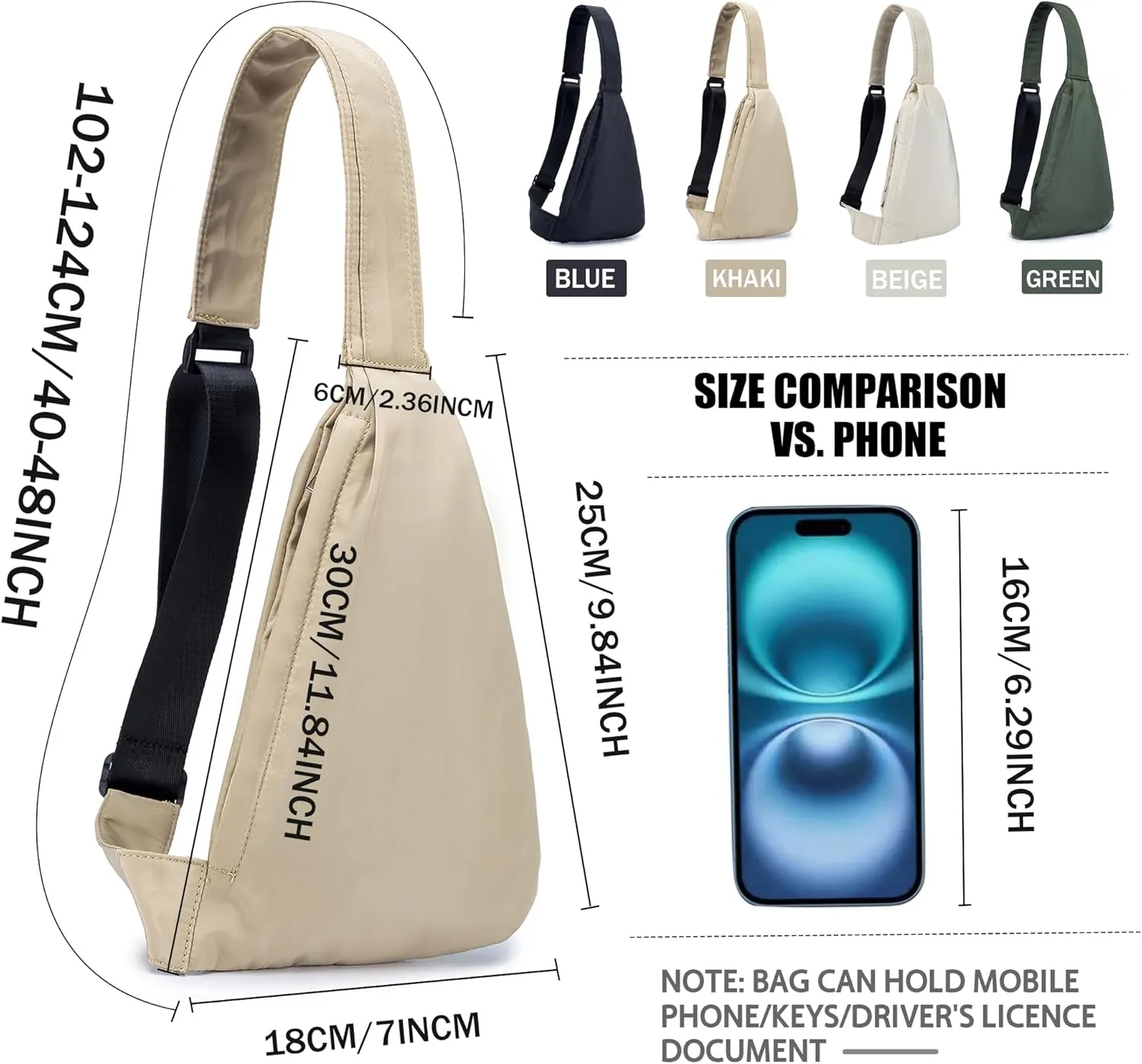 Croogo Casual Small Crossbody Backpack - Outdoor Chest Shoulder Hiking Bag, Anti-Theft Waterproof Day Pack for Sling