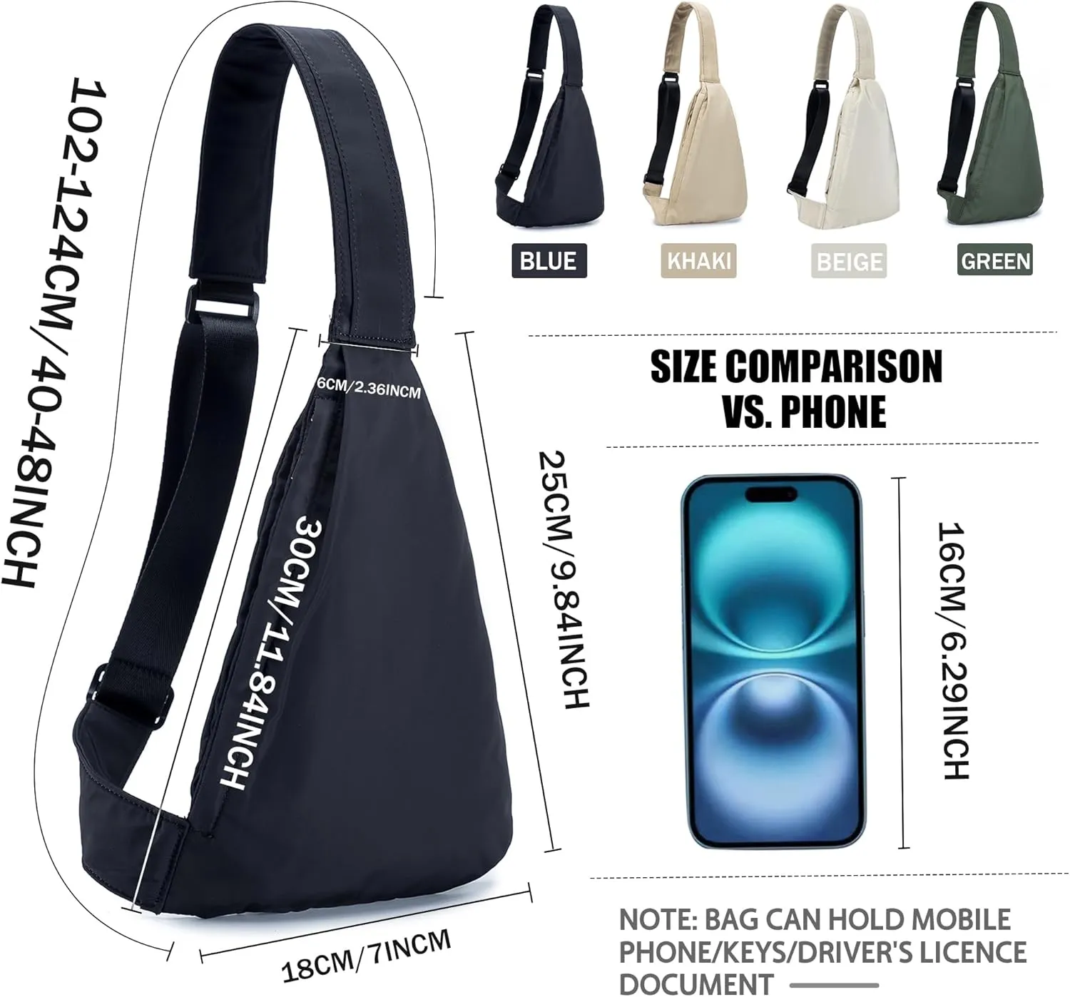 Croogo Casual Small Crossbody Backpack - Outdoor Chest Shoulder Hiking Bag, Anti-Theft Waterproof Day Pack for Sling