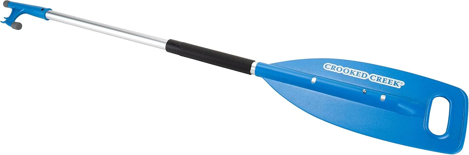 Crooked Creek Telescoping Boat Paddle with Hook - Extends 36-inches to 54-inches - Compact Design for Storage (50645)