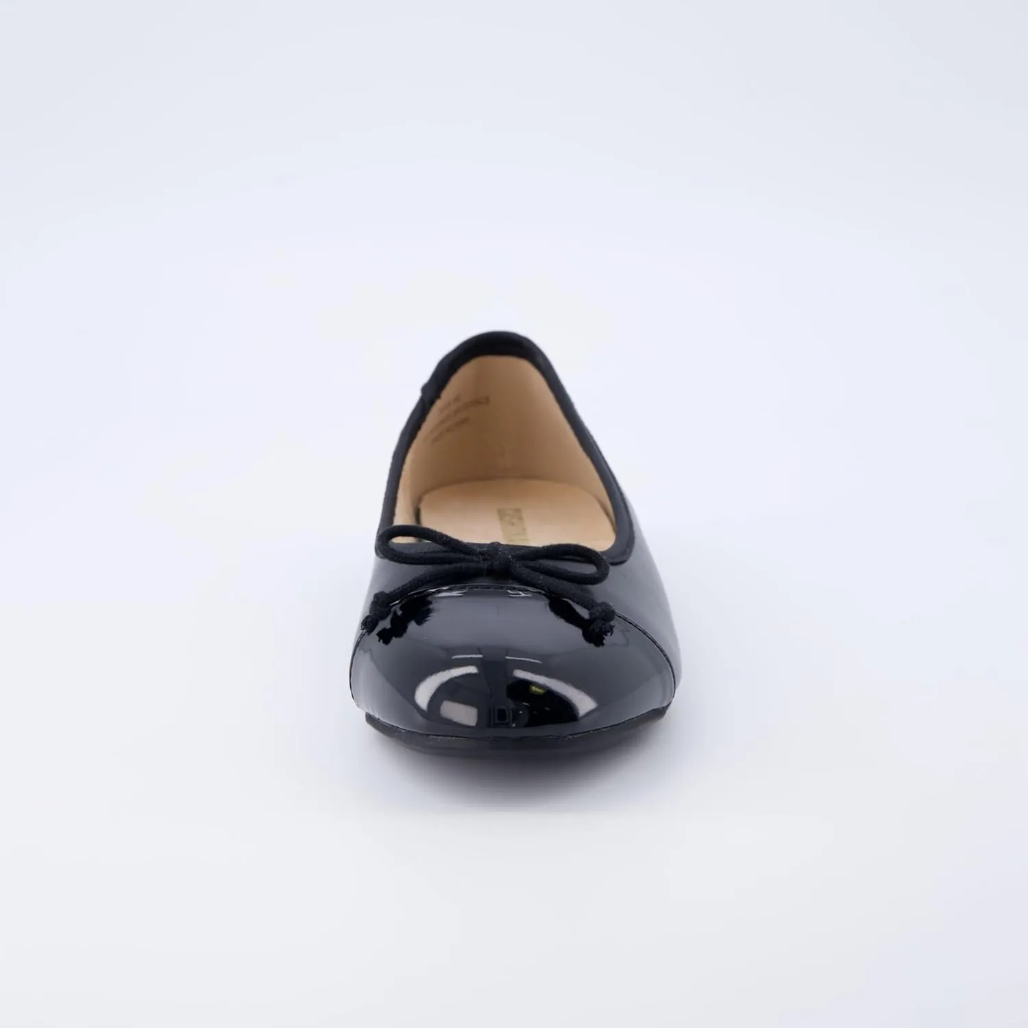 CUSHIONAIRE Women's Cardi Cap Toe Bow Flat with  Memory Foam and Wide Widths Available