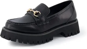 CUSHIONAIRE Women's Dillan Buckle Slip on Loafer  Memory Foam