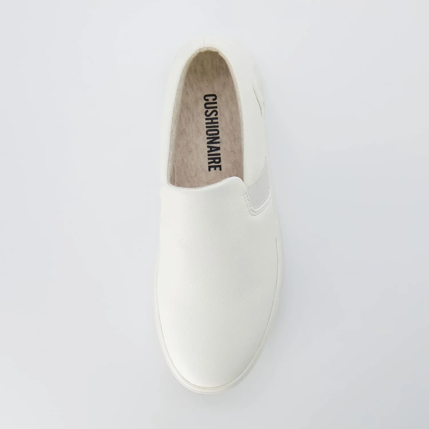 CUSHIONAIRE Women's Hampton Slip on Sneaker  Comfort Foam, Wide Widths Available
