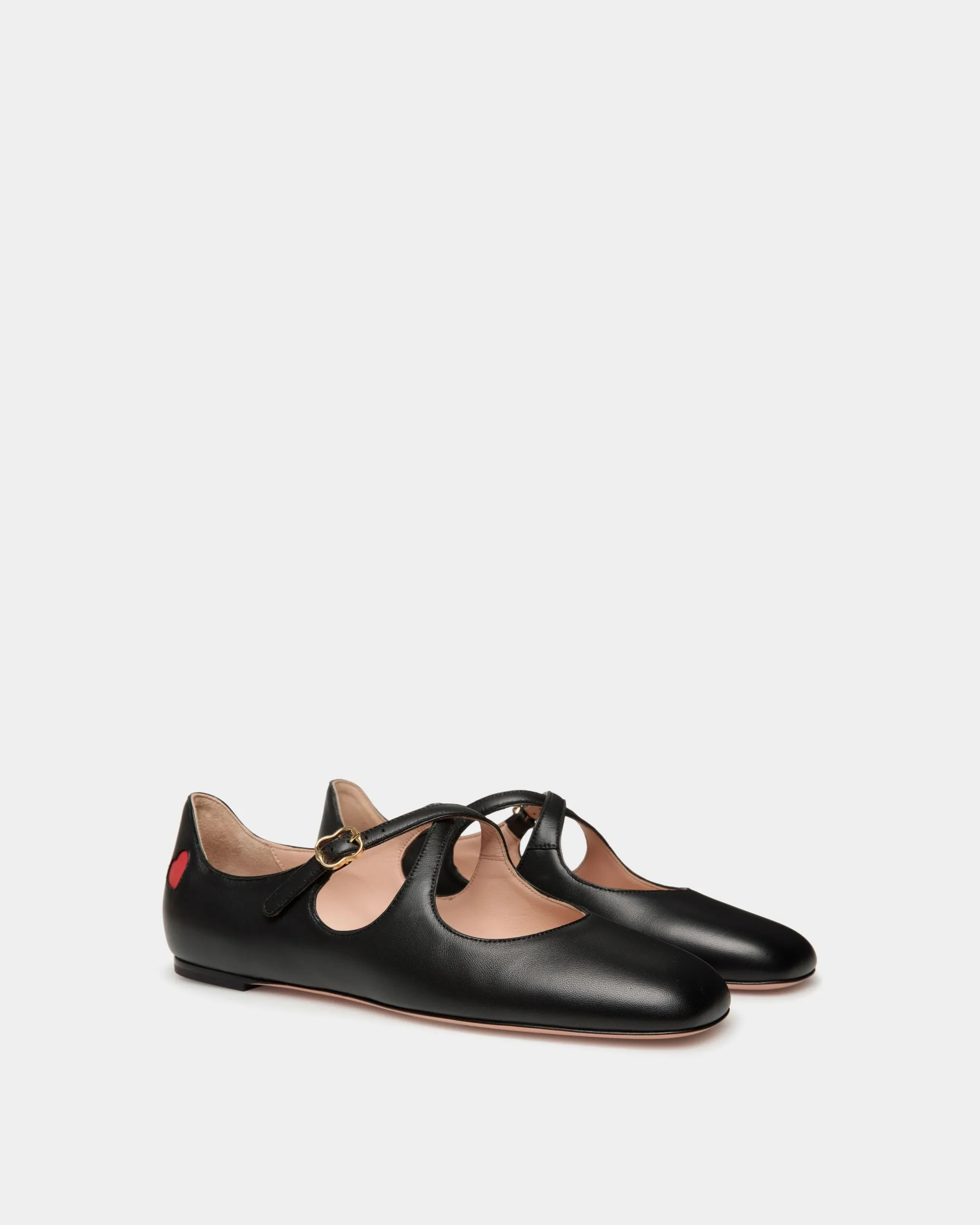 CVD Flat In Black Nappa Leather