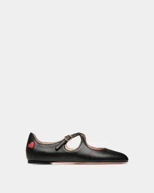 CVD Flat In Black Nappa Leather