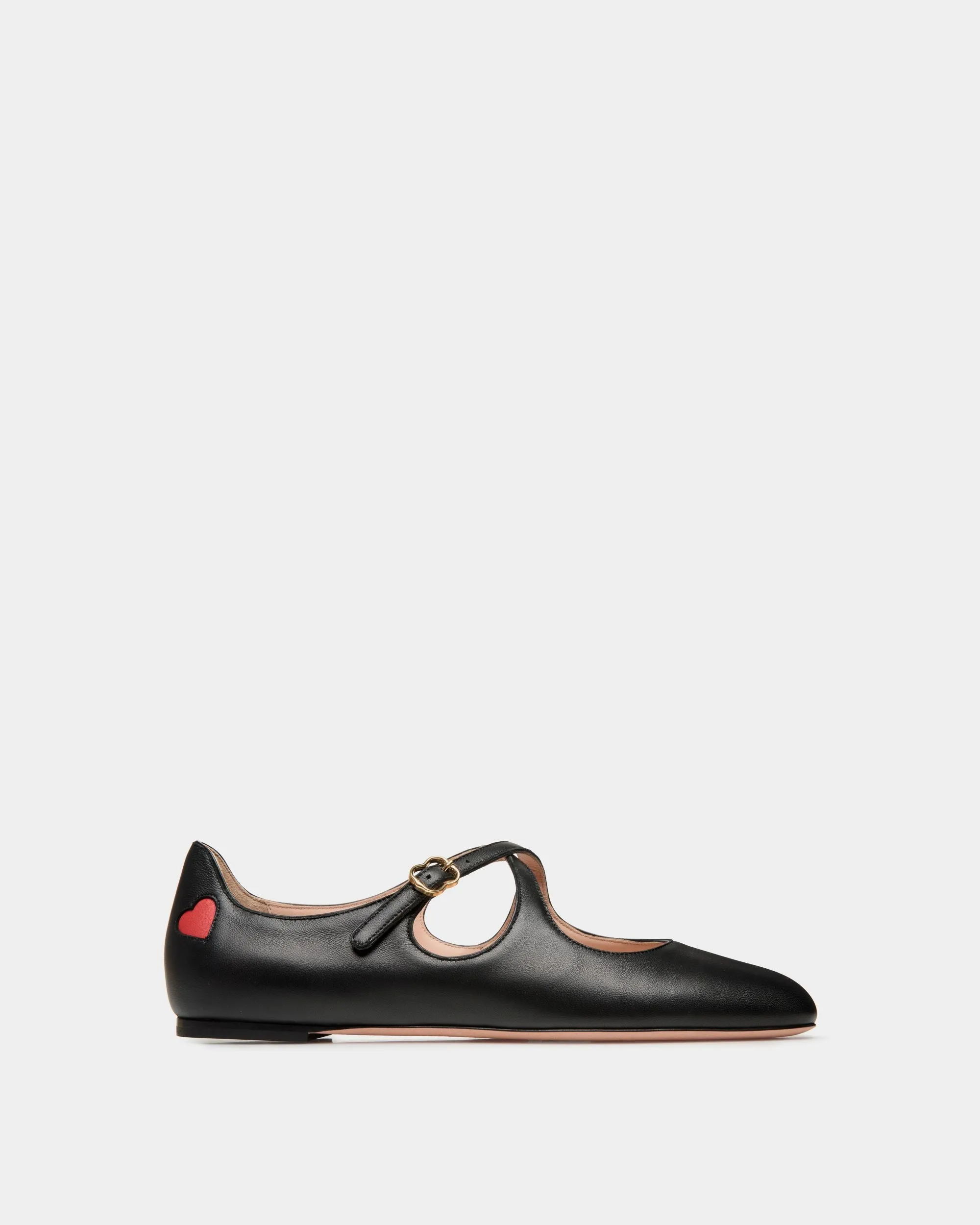 CVD Flat In Black Nappa Leather