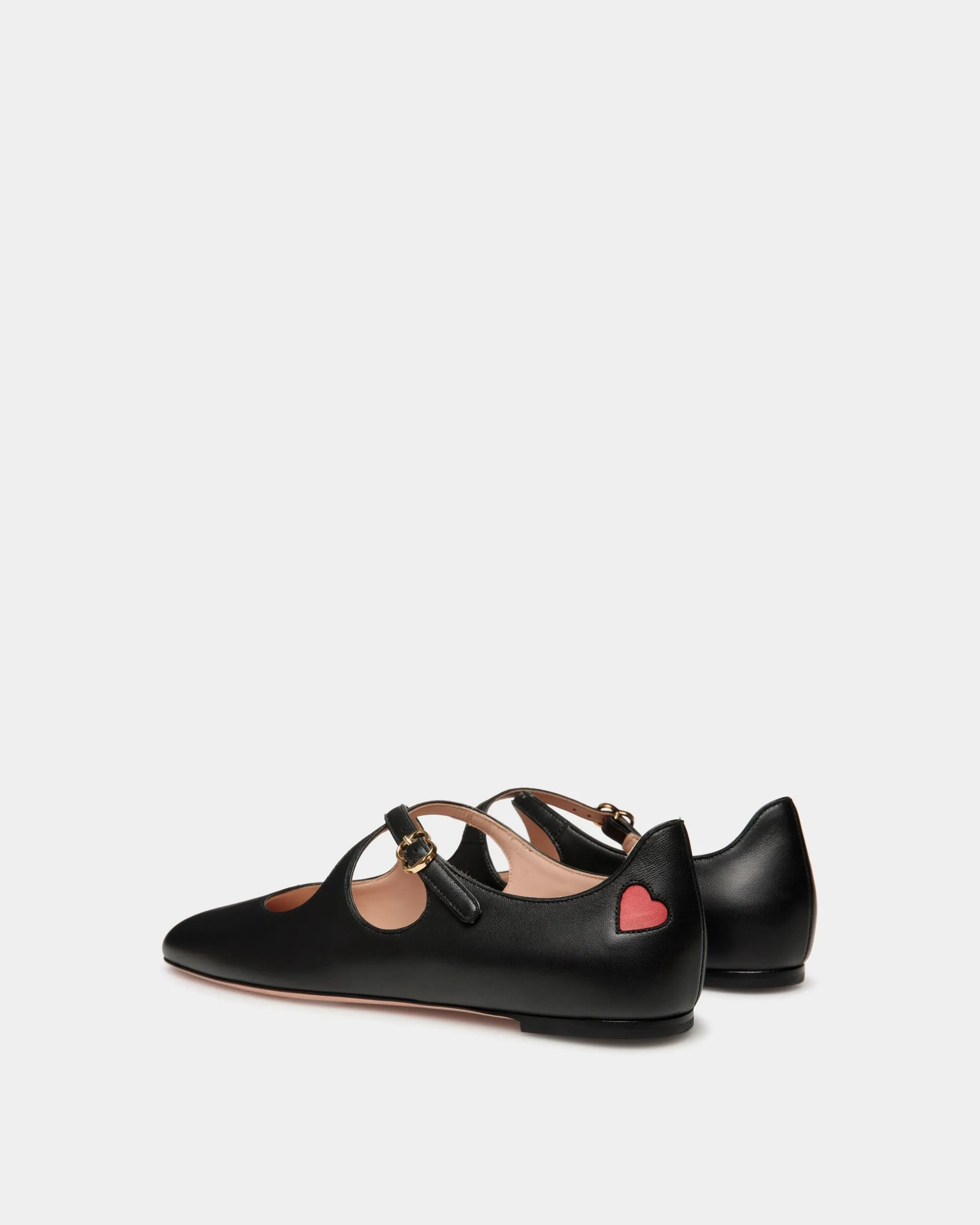 CVD Flat In Black Nappa Leather