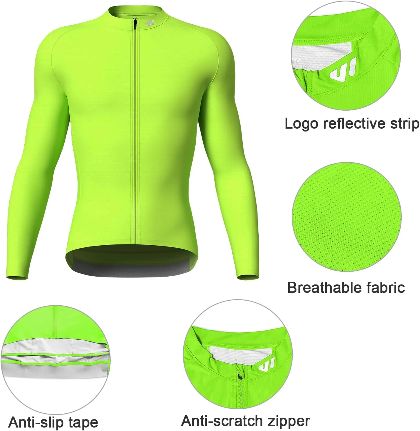 Cycling Jersey Men Short Sleeve, Road Bike Jerseys Full Zipper with Pockets, Bicycle Clothing Breathable Quick Dry