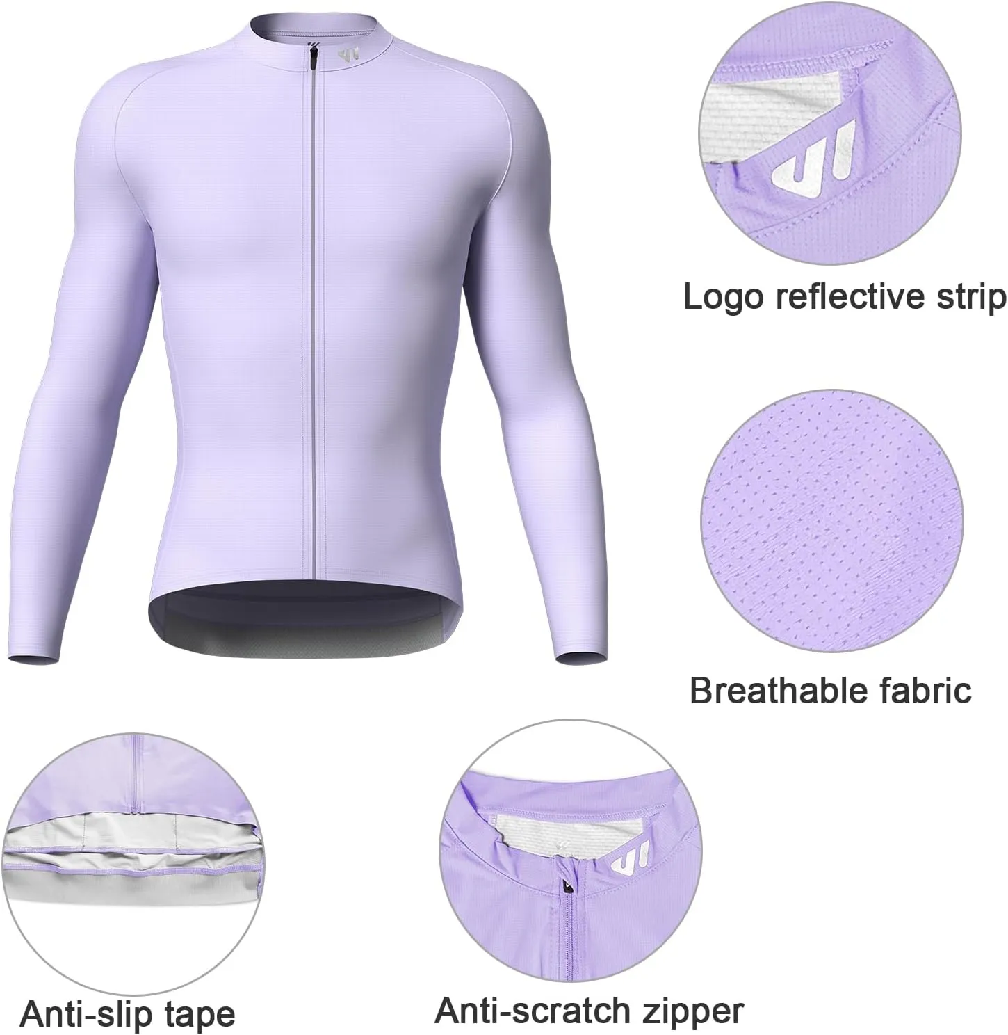 Cycling Jersey Men Short Sleeve, Road Bike Jerseys Full Zipper with Pockets, Bicycle Clothing Breathable Quick Dry