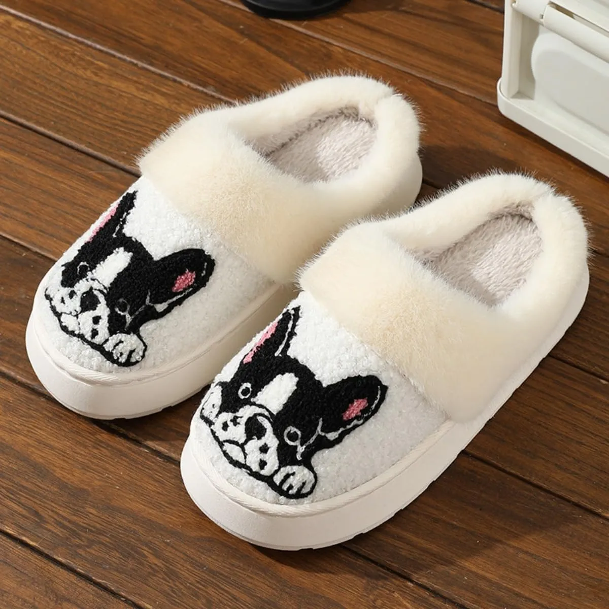 Dachshund Dog Slippers for Women Men Cute Fluffy Fuzzy Plush Funny Indoor Outdoor Warm Soft Indoor Outdoor Non-slip