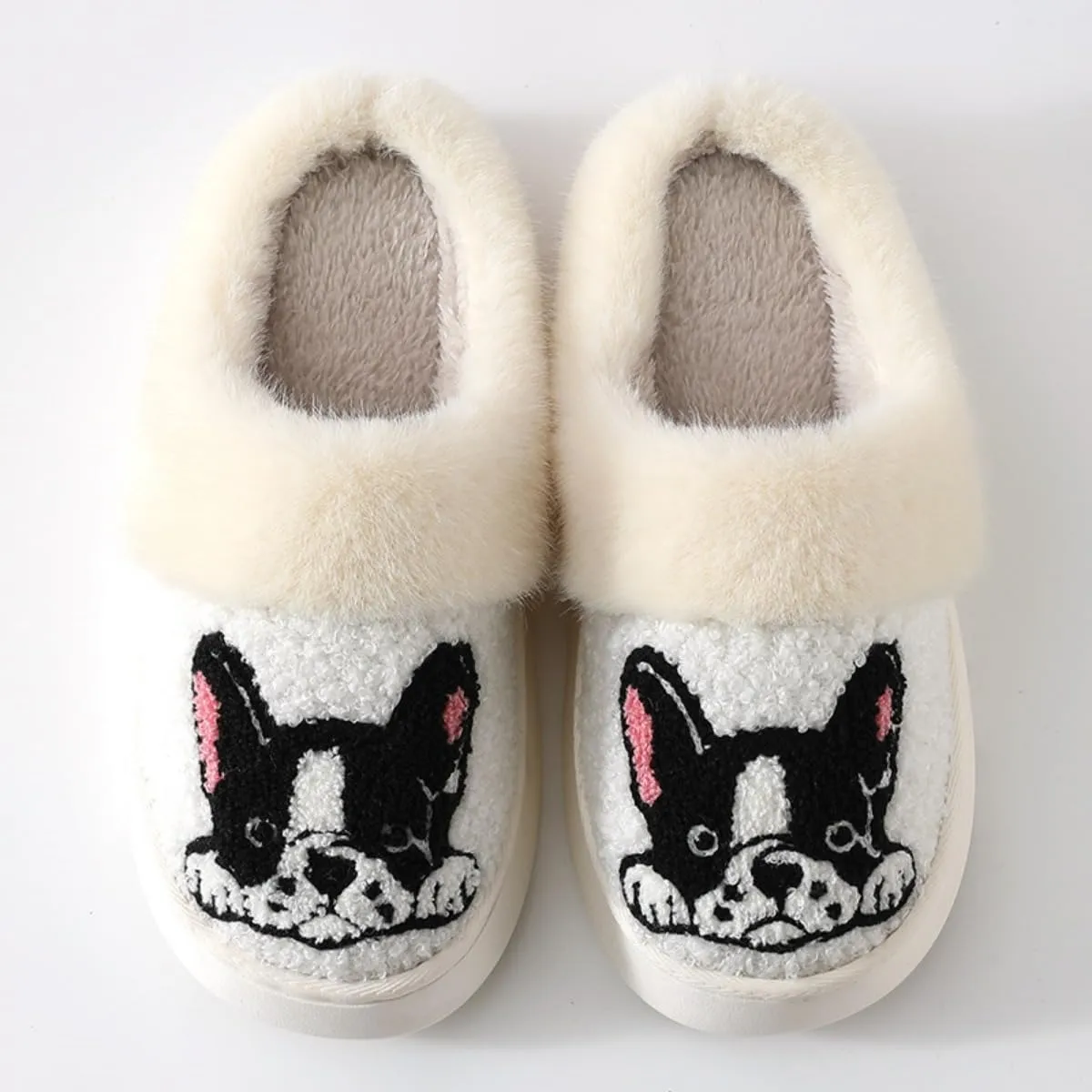 Dachshund Dog Slippers for Women Men Cute Fluffy Fuzzy Plush Funny Indoor Outdoor Warm Soft Indoor Outdoor Non-slip