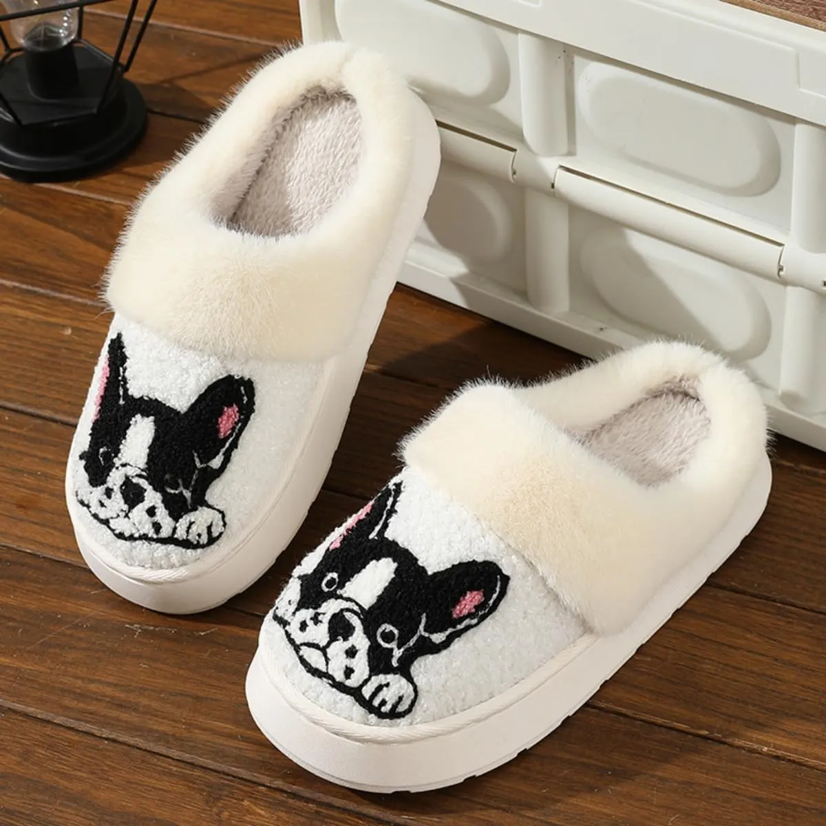 Dachshund Dog Slippers for Women Men Cute Fluffy Fuzzy Plush Funny Indoor Outdoor Warm Soft Indoor Outdoor Non-slip