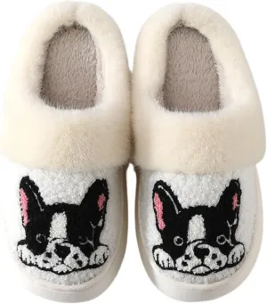 Dachshund Dog Slippers for Women Men Cute Fluffy Fuzzy Plush Funny Indoor Outdoor Warm Soft Indoor Outdoor Non-slip