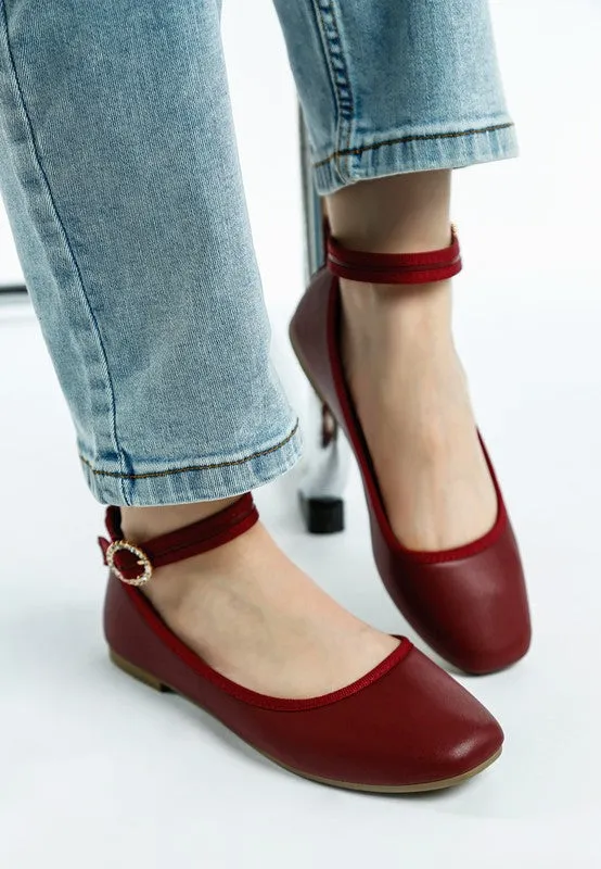 Danseur Ankle Strap Detail Ballet Flats