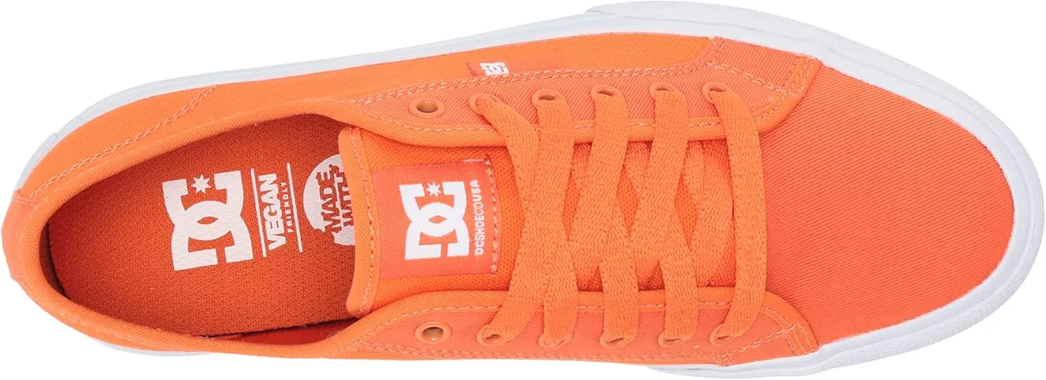 DC Men's Manual Low Top Vegan Friendly Casual Skate Shoe
