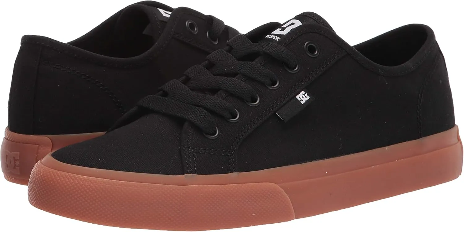 DC Men's Manual Low Top Vegan Friendly Casual Skate Shoe