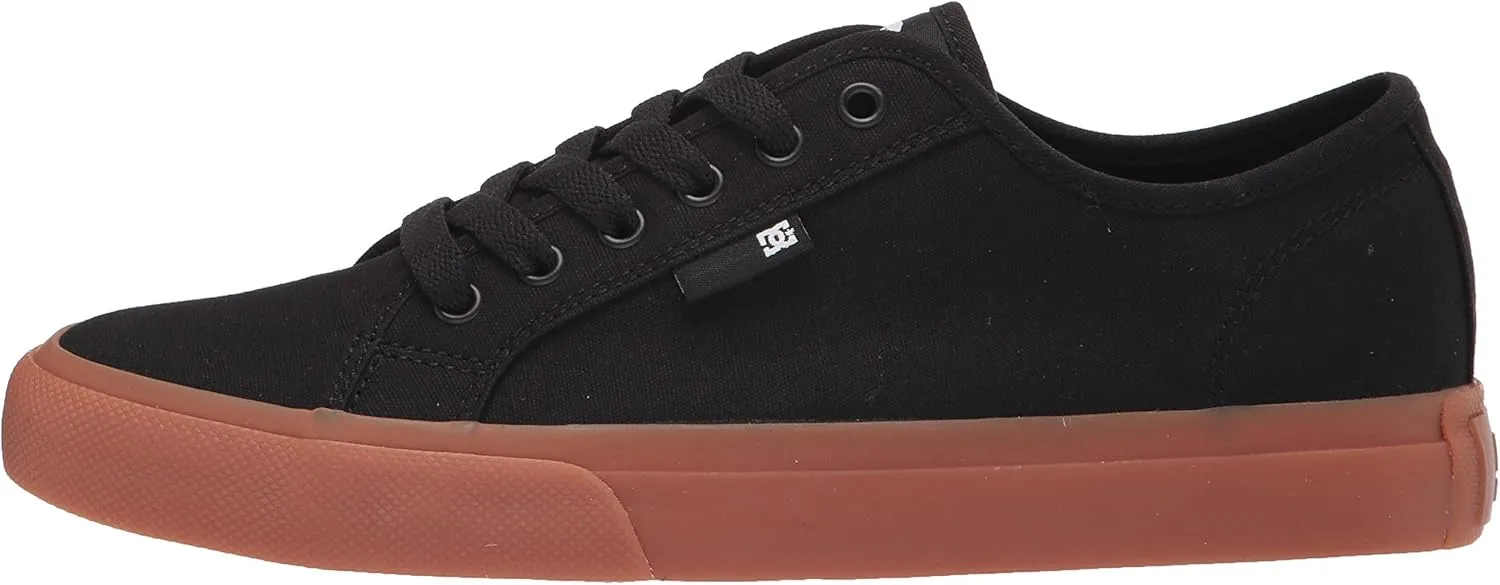 DC Men's Manual Low Top Vegan Friendly Casual Skate Shoe