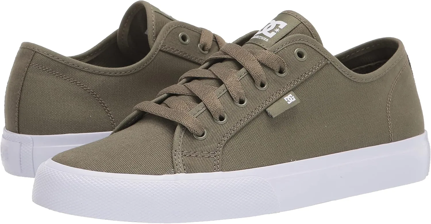 DC Men's Manual Low Top Vegan Friendly Casual Skate Shoe
