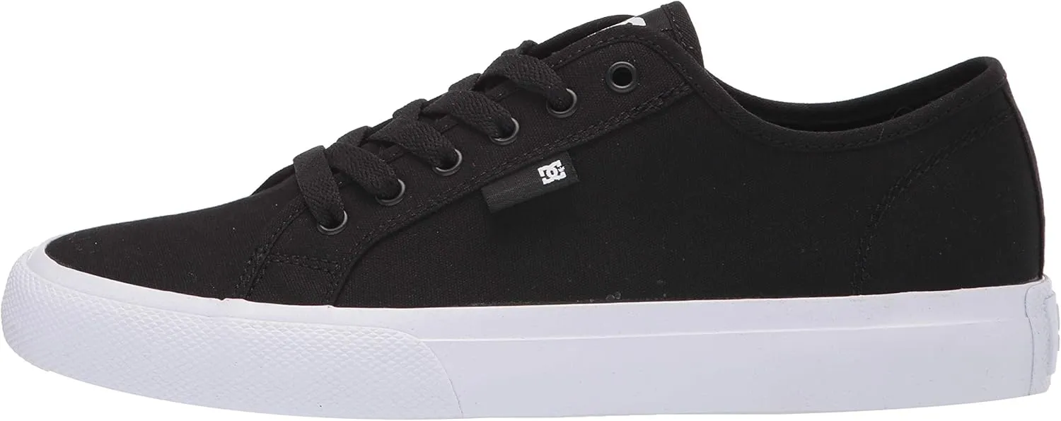 DC Men's Manual Low Top Vegan Friendly Casual Skate Shoe