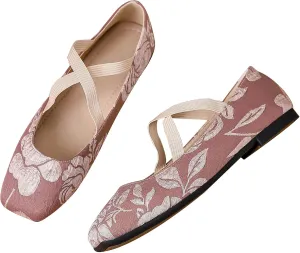 Dear Time Women's Mary Jane Flat Shoes Casual Simple Ballets Comfortable Dressy Office Walking Shoes