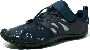 deenor Adjustable Water Shoes for Men Quick Dry Wide Toe Aqua Shoes for Swim Beach Surf