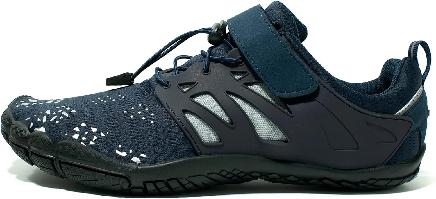 deenor Adjustable Water Shoes for Men Quick Dry Wide Toe Aqua Shoes for Swim Beach Surf