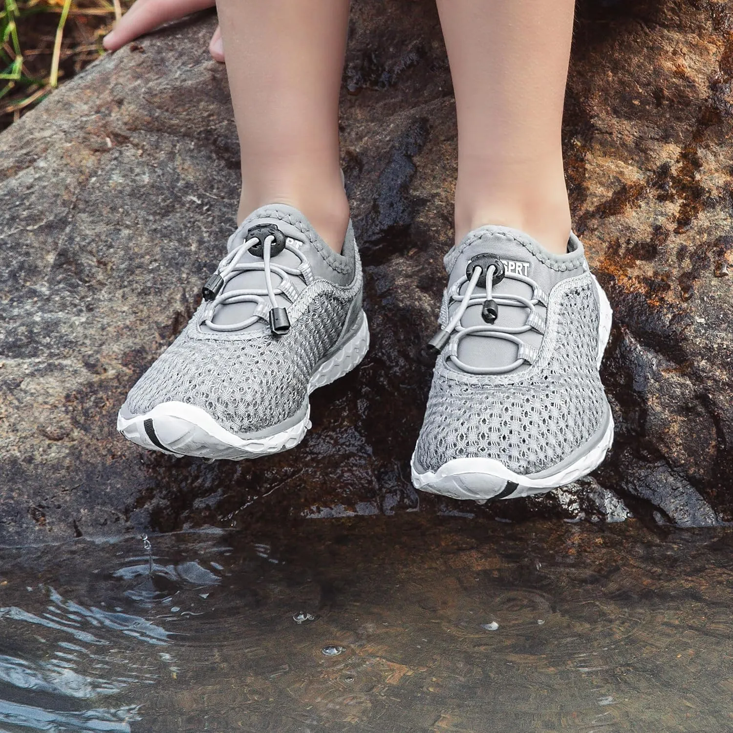 DOUSSPRT Water Shoes for Kids Boys Girls Quick Dry Beach Sports Swim Pool Aqua Shoes for Toddler/Little Kid/Big Kid