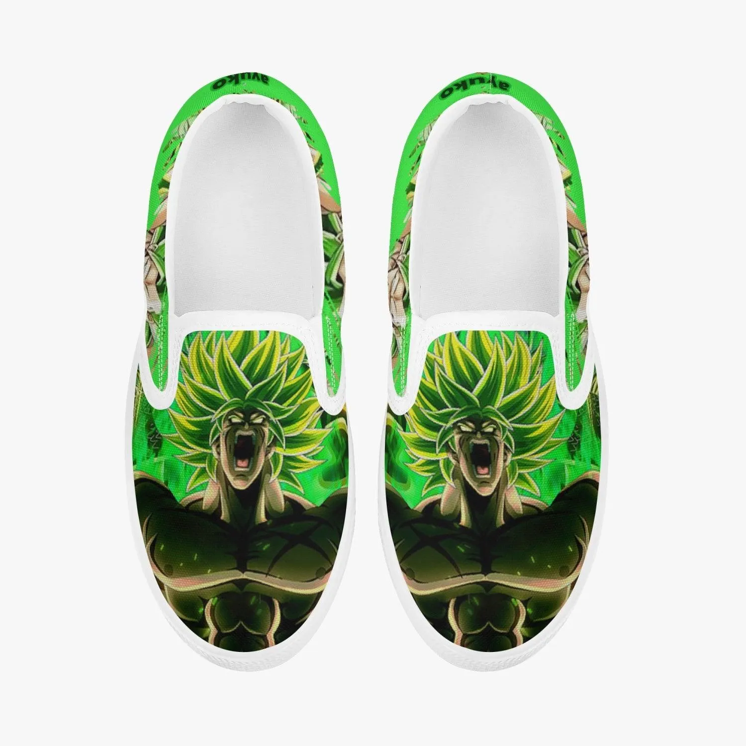 Dragonball Z Broly Kids Slipons Anime Shoes