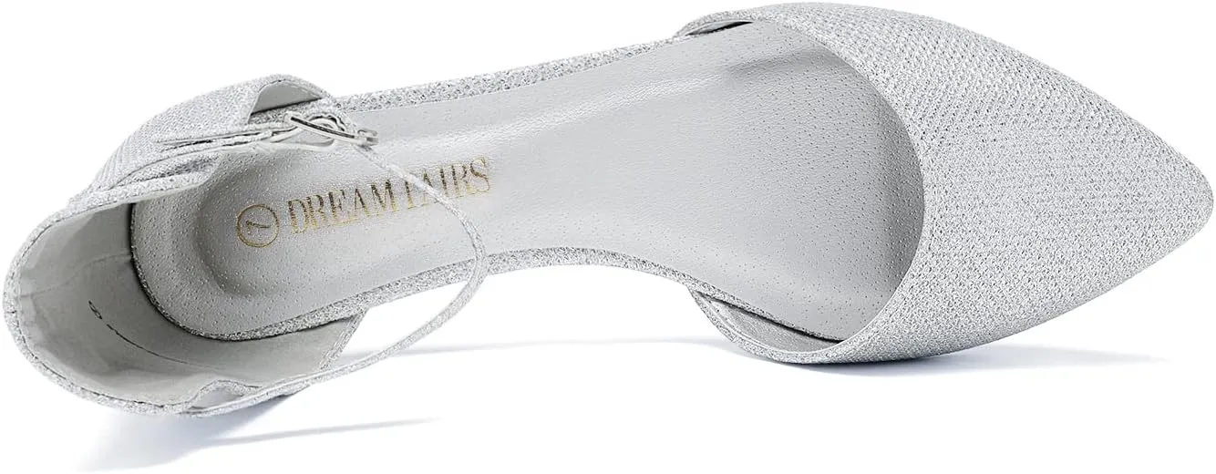 DREAM PAIRS Flapointed Women's Casual D'Orsay Pointed Plain Ballet Comfort Soft Slip On Flats Shoes