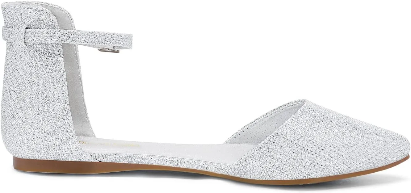 DREAM PAIRS Flapointed Women's Casual D'Orsay Pointed Plain Ballet Comfort Soft Slip On Flats Shoes