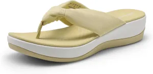 DREAM PAIRS Platform Flip Flops for Women Cushioned Thong Sandals with Soft Eva Foam Insole Lightweight Lycra fabric Comfort Dressy Slides Slippers for Summer Beach