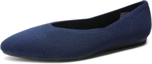 DREAM PAIRS Pointed Toe Flats for Women, Comfortable Dressy Knit Ballet Flats with Arch Support, Women's Dress Shoes for Work Office Business Casual Travel