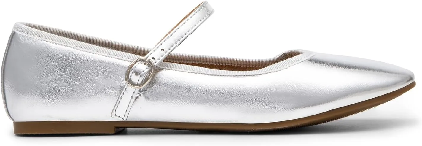 DREAM PAIRS Women's Ballet Flats Mary Jane Shoes, Round Toe Comfortable Dressy Casual Slip-on Work Daily Soft Flat Shoes
