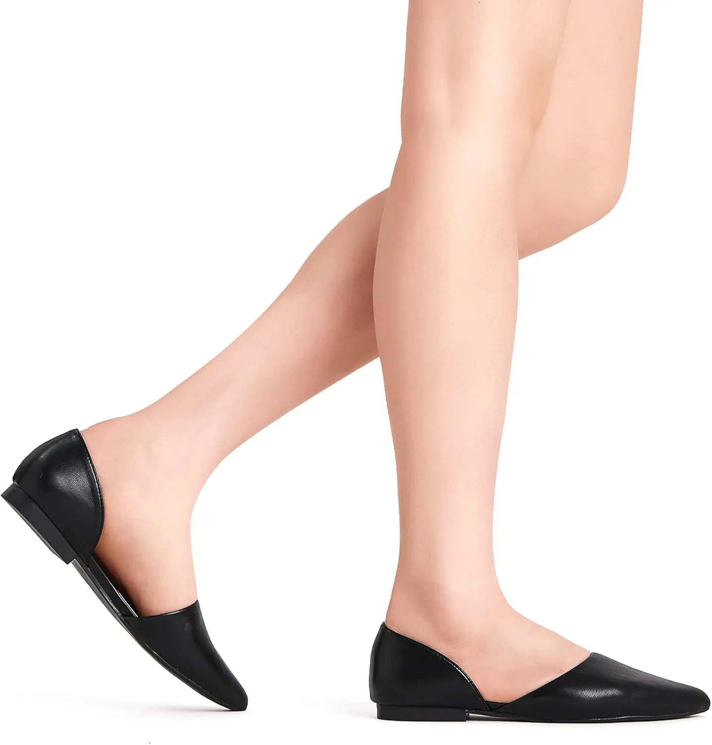 DREAM PAIRS Women's Elegant Dressy Flats Shoes Pointed Toe Casual Comfort Slip on Walking Flats for Women