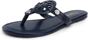 DREAM PAIRS Women's Flip Flops Comfortable Soft Cushion Slide Slip on Summer Beach Thong Flat Sandals