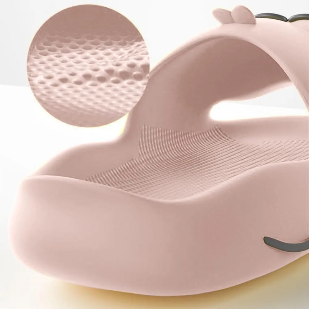 Duck Bathroom Slippers - Cartoon Female Indoor Home Non-slip Soft Bottom Cute Thick Bottom Step on Shit Slippers
