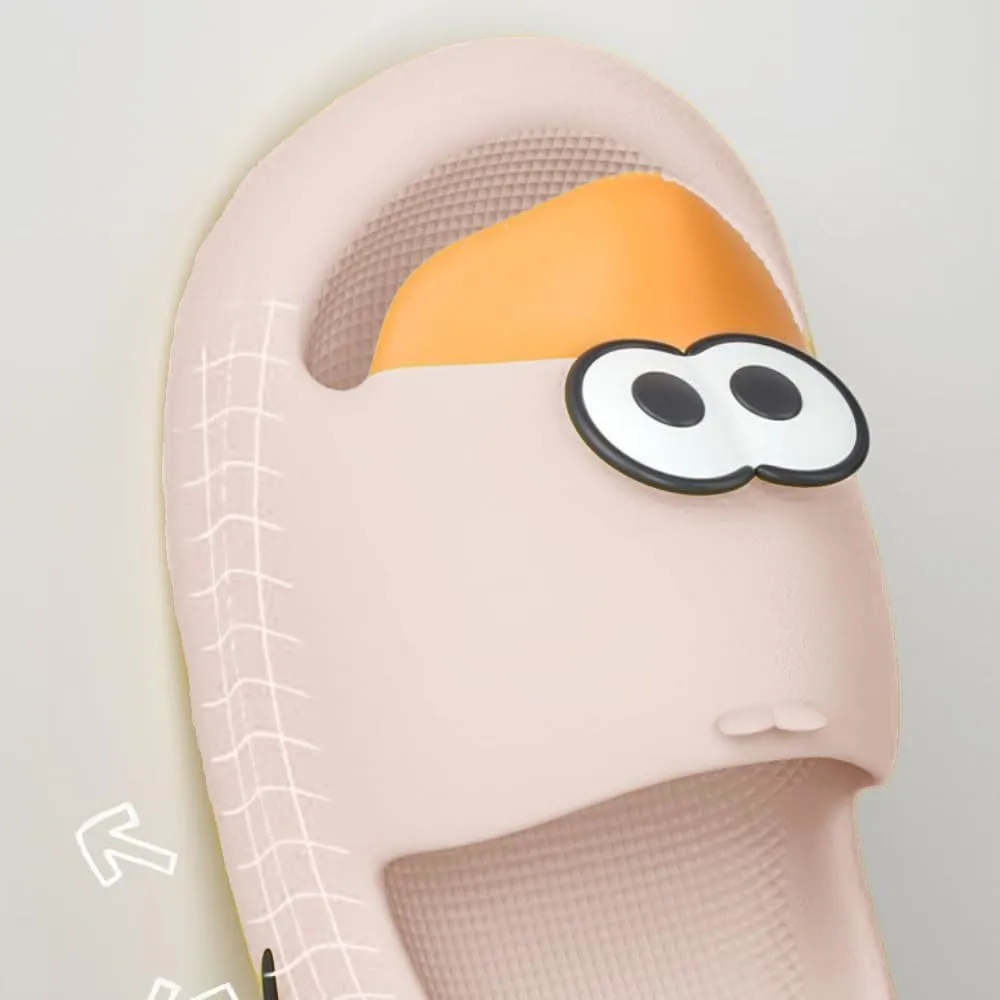 Duck Bathroom Slippers - Cartoon Female Indoor Home Non-slip Soft Bottom Cute Thick Bottom Step on Shit Slippers