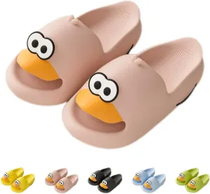 Duck Bathroom Slippers - Cartoon Female Indoor Home Non-slip Soft Bottom Cute Thick Bottom Step on Shit Slippers